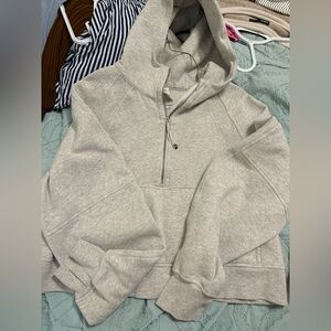 lululemon scuba half zip with hood